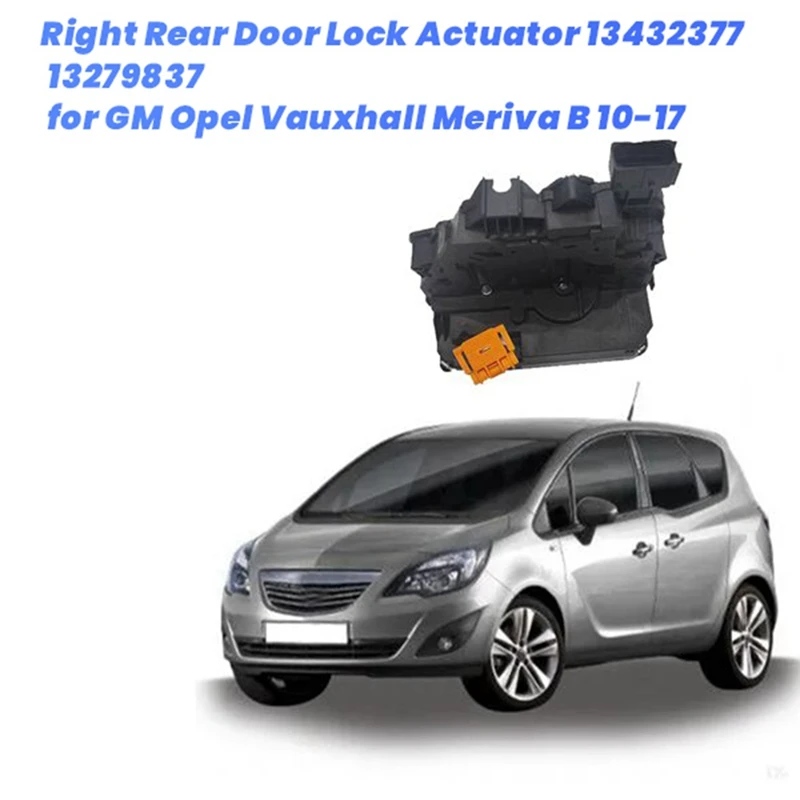 

Привод замка правой задней двери 13432377 Для GM Opel Vauxhall Meriva B 10-17 механизм дверной защелки 13279837 133657 135089
