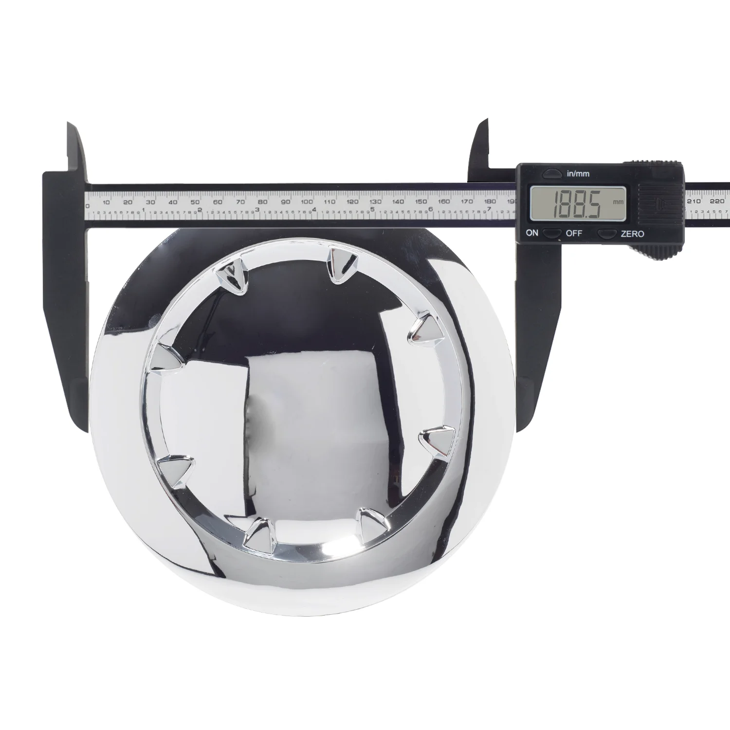 CFPerformance 1 Stück/4 Stück 188,5 mm (7,42 Zoll) Außendurchmesser 171,7 mm (6,76 Zoll) Innendurchmesser Radnabenkappen für Denali Sierra 1500 Autofelgen 2007–2014 # 5304 – Detail 3