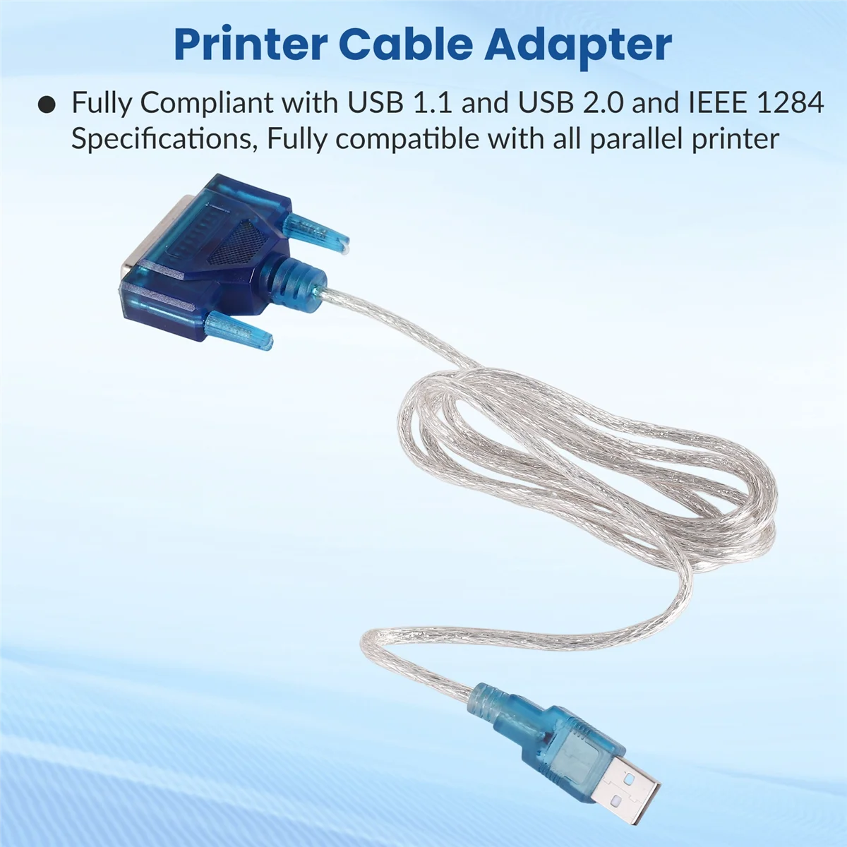 Available USB to Printer DB25 25-Pin Parallel Port Cable Adapter