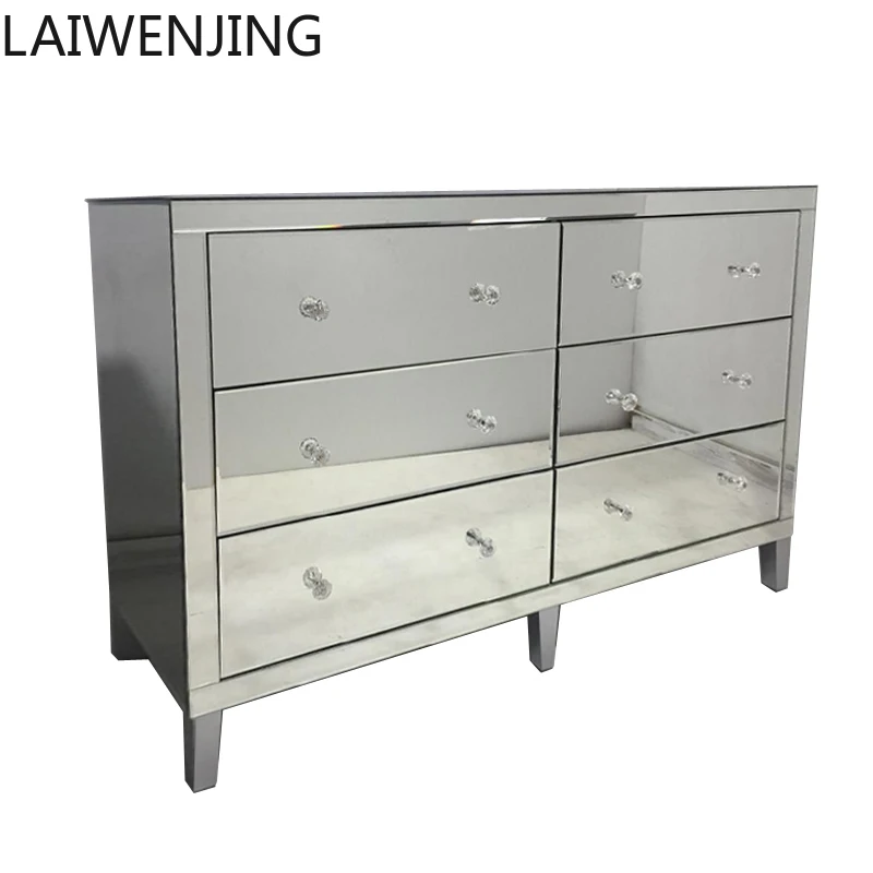 

MJY European Style Fashion Mirror Decorative Cabinet Postmodern Entryway Cabinet