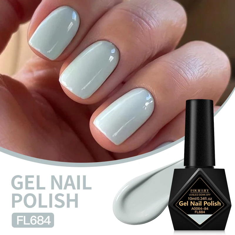 10 ml Vier Lelie 162 Kleuren Nagel Gel Polish Semi Permanente Nail Art Manicure Losweken LED UV Gel nagel Levert Art Vernis