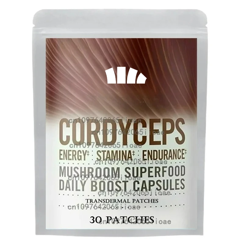 

Прозрачные пластыри Cordyceps Mushroom, энергетическая, иммунитетная система и поддержка здоровья дыхательных веществ, 30 пластырей