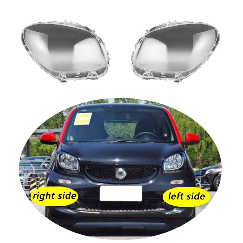 

Use For Benz Smart fortwo 2016-2020 fortwo Transparent Headlamp Cover Lamp Shade Front Headlight Shell Lampshade Lens shell