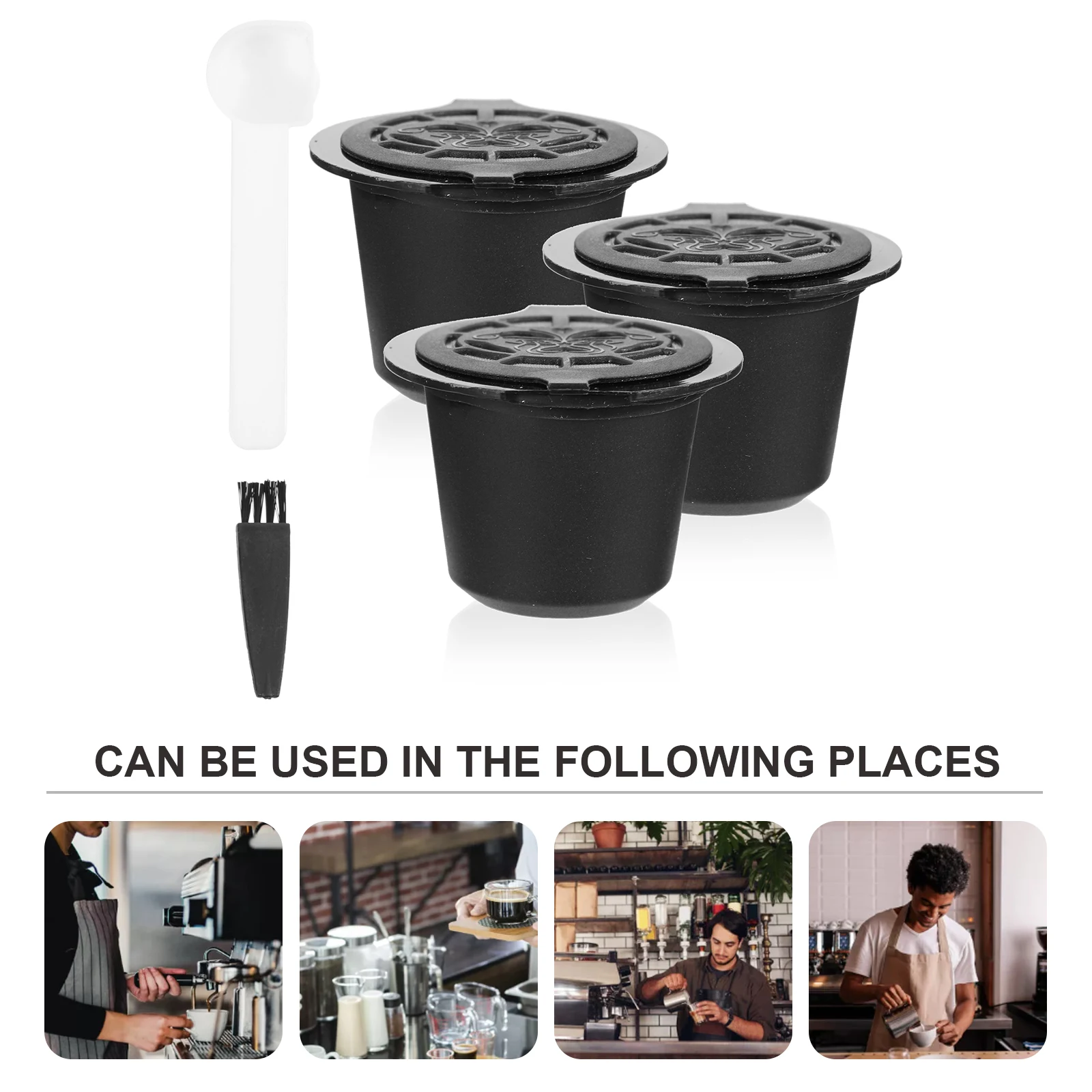 

1 комплект, многоразовые капсульные фильтрующие чашки для кофе, многоразовое ситечко, легко чистящееся офисное домашнее кофейное оборудование, принадлежности