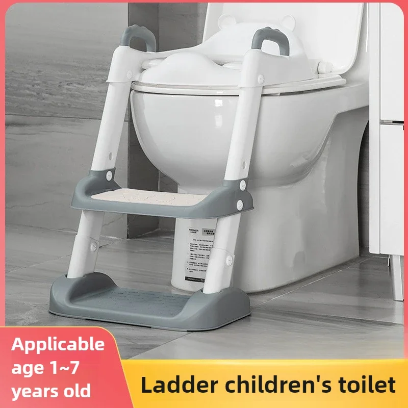 Składane garnki dla dzieci Plastikowe przenośne schody Poręcz Pierścień toaletowy Pomocnicza drabina toaletowa dla dzieci