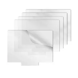 1/3/5 Pcs Acrylic Sheet Clear Cast for LED Light Base Transparent Panel Board with Protective Film Table DIY Display Projects