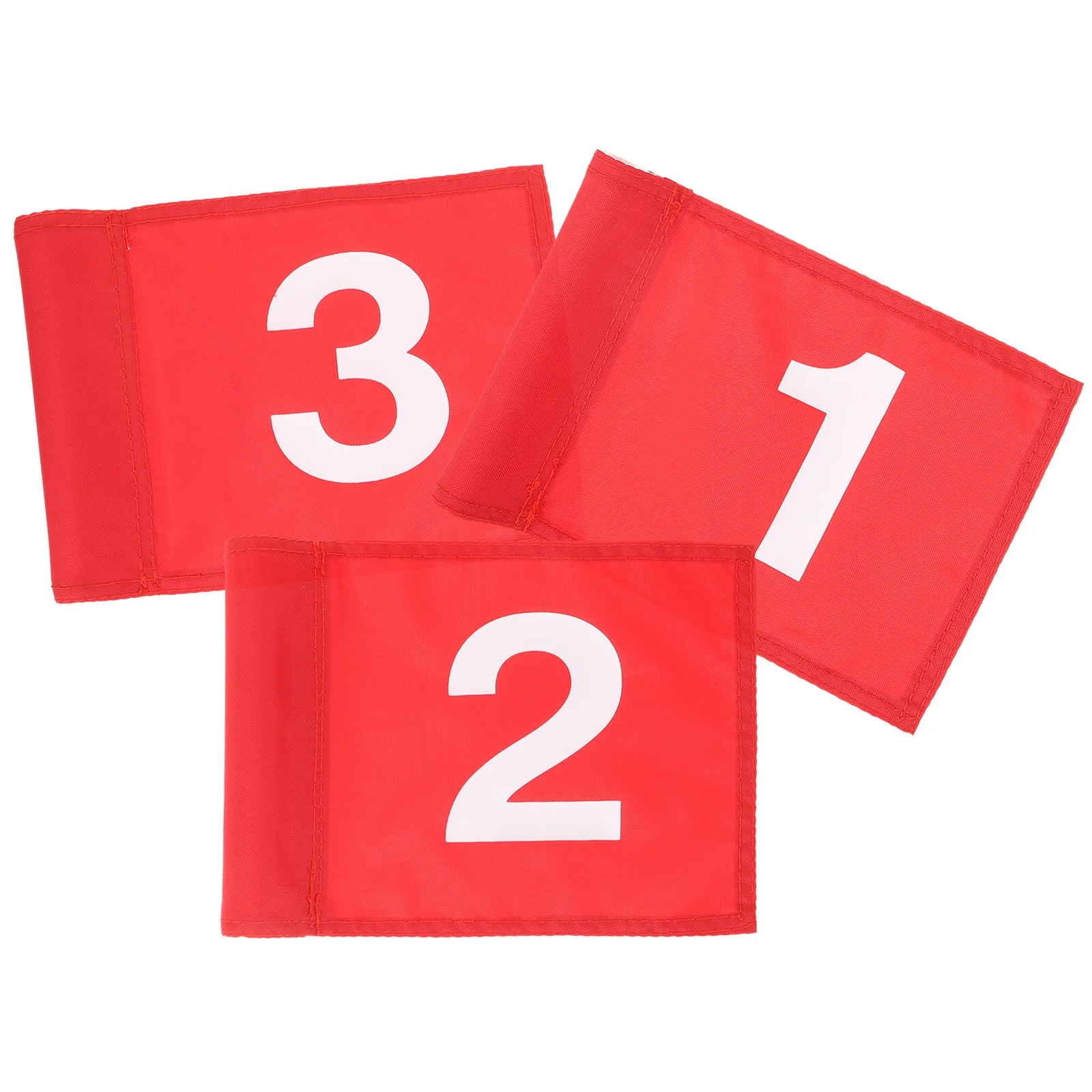 3 قطعة علم الغولف ممارسة وضع أعلام النايلون مقاومة للاهتراء الأشعة فوق البنفسجية حماية مرقمة أعلام التدريب لملعب الغولف في الهواء الطلق #3