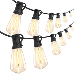 Outdoor String Lights ST38/G40 LED Festoon Patio Lights Rope Garland For Garden Terrace Steet Wedding Camping Party Decoration