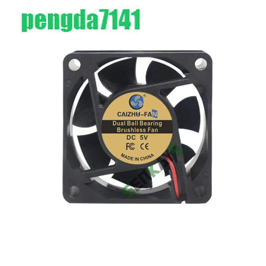 Ventilador de refrigeración de doble rodamiento de bolas para ordenador, equipo de máquina sin escobillas, 2 pines, 60x60x25mm, 6025 CC, 5V, 12V, 24V