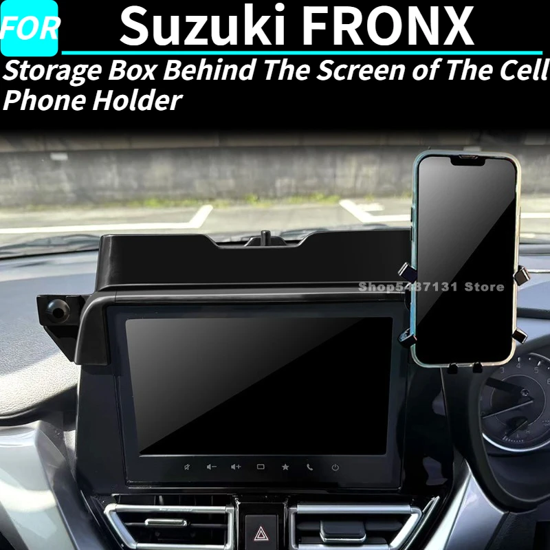 

Ящик для хранения за экраном держателя сотового телефона для Suzuki FRONX, аксессуары для интерьера 2024 2025