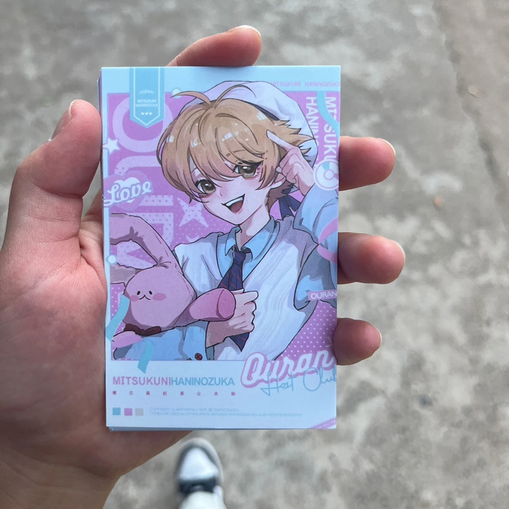 7pcs/set Ouran High School Host Club Anime Small Card Photo Cards Cosplay DIY Postcard Bookmark Accessories Ornament Props Gift image 5
