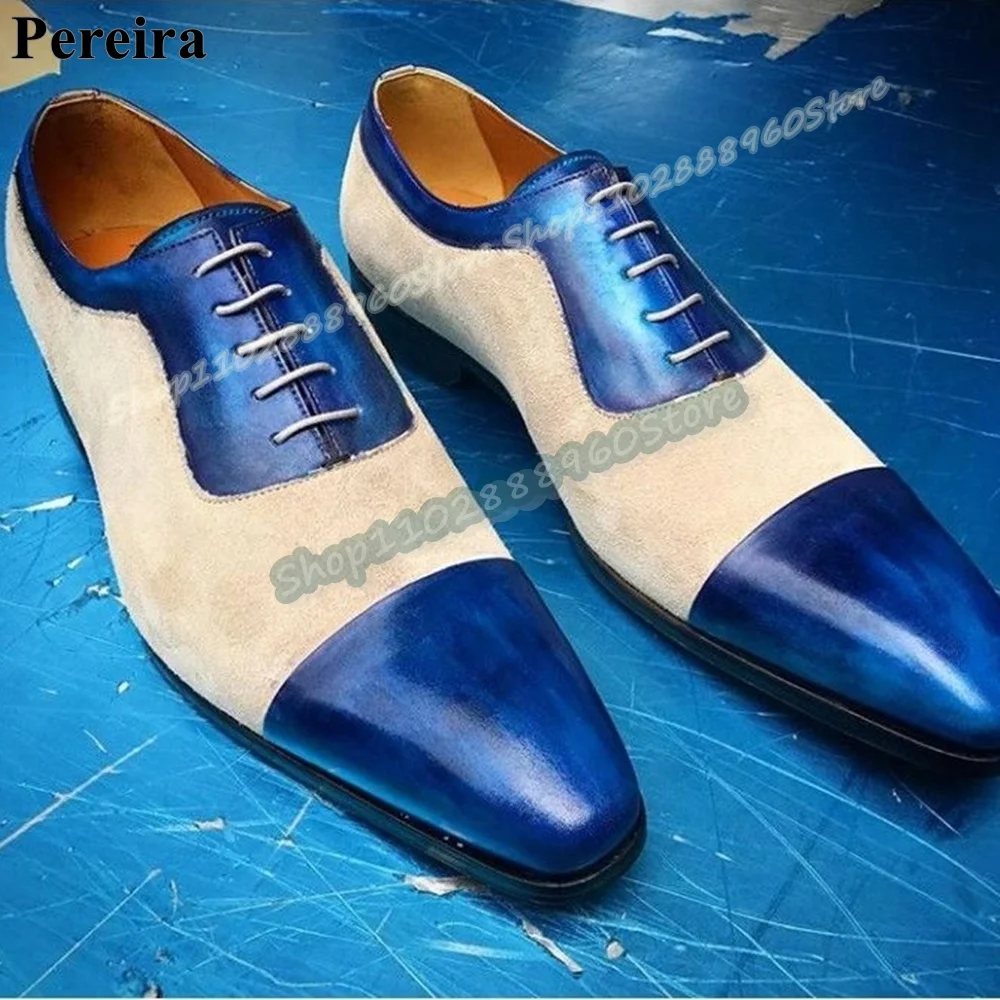 

Handmade Mixed Splicing Cross Tied Mens Pumps Flats Dress Shoes For Men Slip On Pointed Toe Casual Party Fashionable Men Shoes