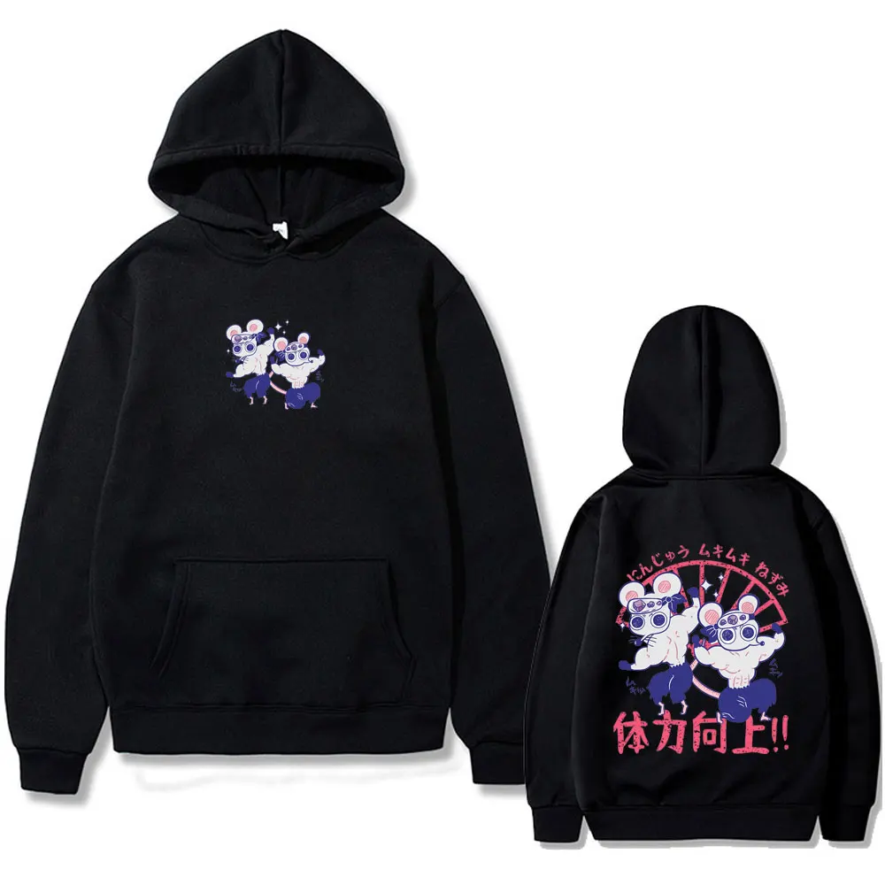 

Anime Demon Slayer Hoodie Uzui Tengen Gym Muscle Mouse Funny Meme Pullover Hoodies Men Women Casual Cotton Oversized Sweatshirt