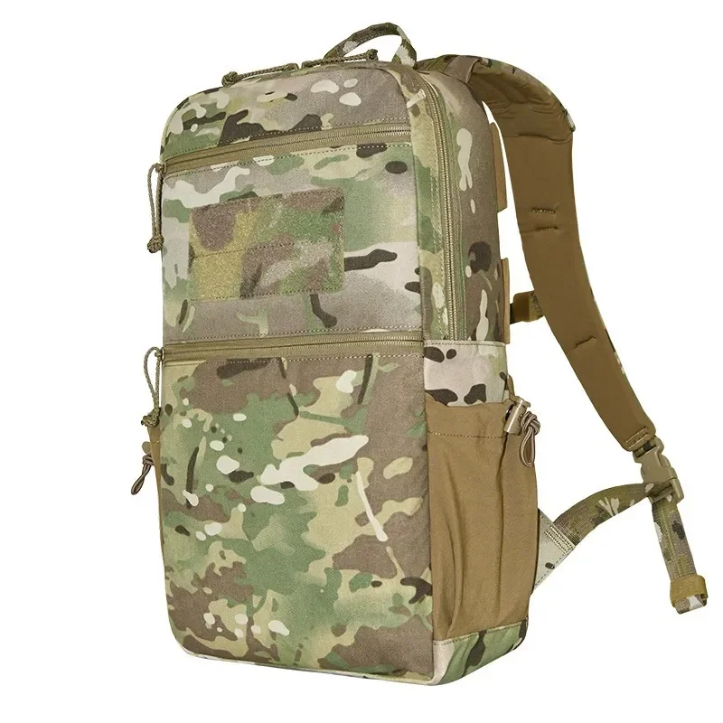 500D Nylon Tactical Backpack EDC Camouflage Rucksack with EVA Back Cushion for Commuting and Laptop Carry Durable Outdoor
