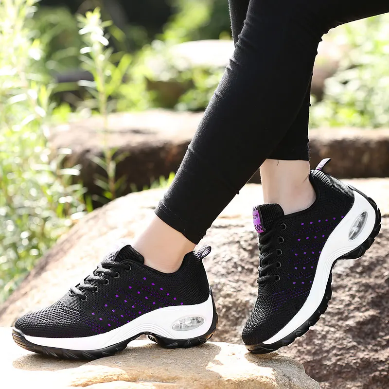 Woman Sneakers Fashion Casual Shoes Air Cushion Mesh Female Shoes Comfortable Breathable Heightening Sneakers for Women sizes 44