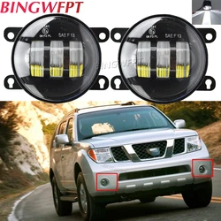 2PCS Fog Light LED Fog Lights For Nissan Navara D40 Pathfinder R51 Note E11 Xterra Pixo UA0 Leaf 2005-2015 Fog Lamps Headlight