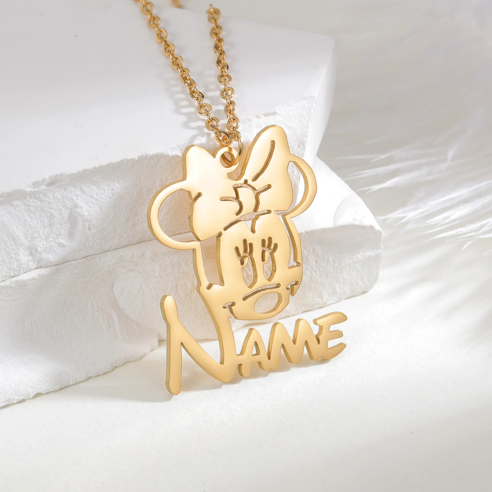 MINISO Disney Necklace Custom  Necklace Disney Fairy Tale Necklace Exclusive Necklace Custom Necklaces For Couples Grifts