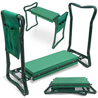 RUSSELL 3in1 garden folding kneeler chair + tool organizer
