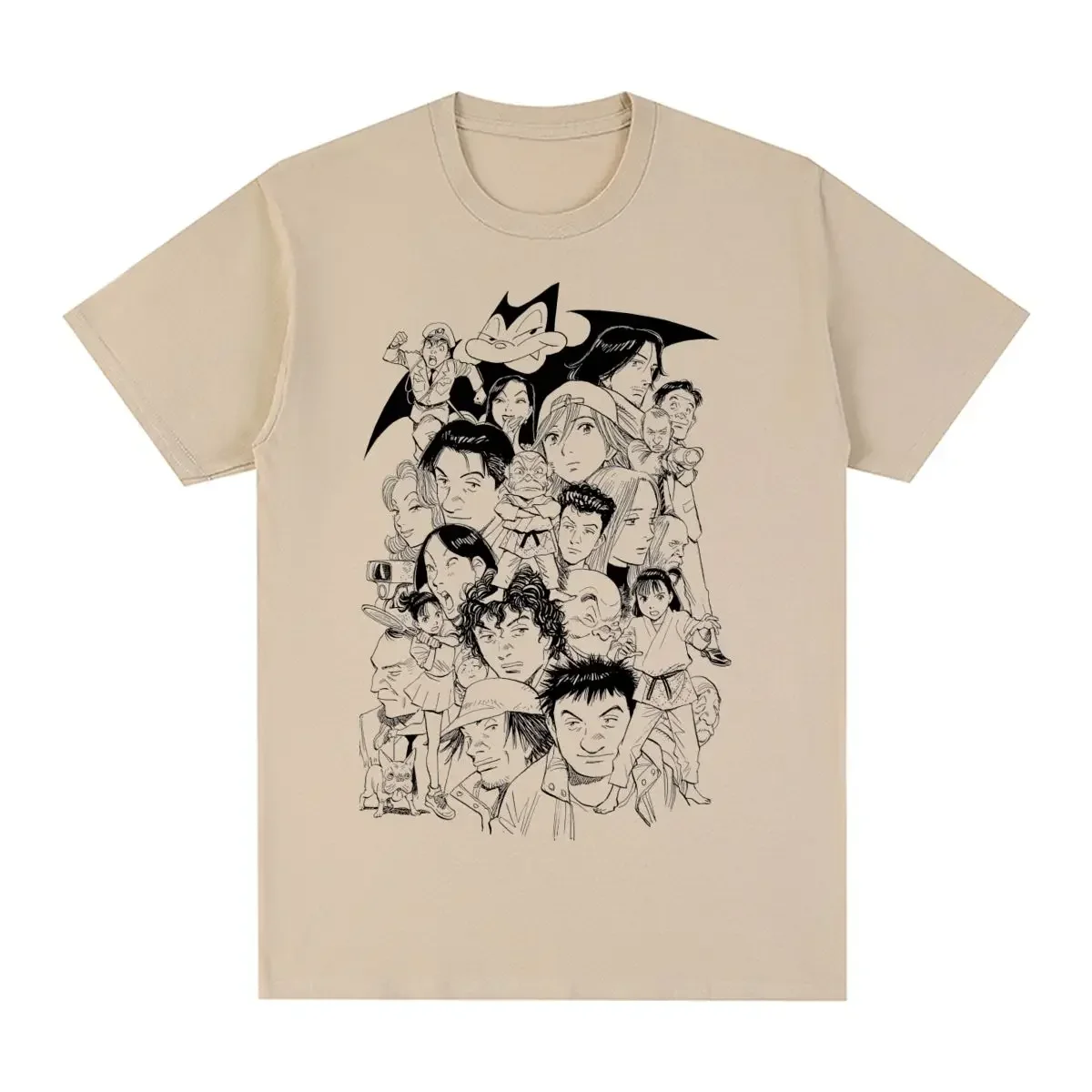 naoki urasawa Manga Vintage T-shirt Graphic Custom Funny Cotton Men T shirt New Tee Tshirt Womens Tops heavyweight Round style