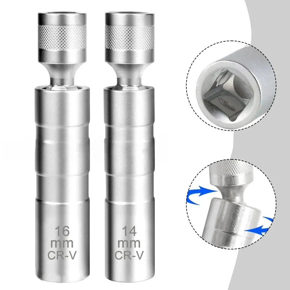 

A Must Have Tool Kit Professional Quality Magnetic Spark Sockets Sized at Both Fourteen And Sixteen Millimeters