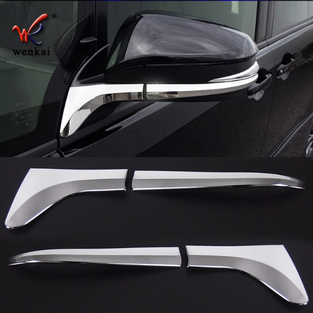 For Toyota NOAH/VOXY 80 Car Rearview Mirror Trim Sticker Cover Strip Fit Decorative Car Accessories