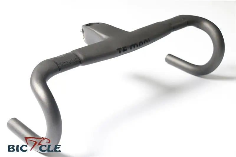 

2023 NEW TEMANI One-piece Windbreaker Aerodynamic Road Bike Handlebar T800 UD Carbon 400/420/440mm x 90/100/110/120mm