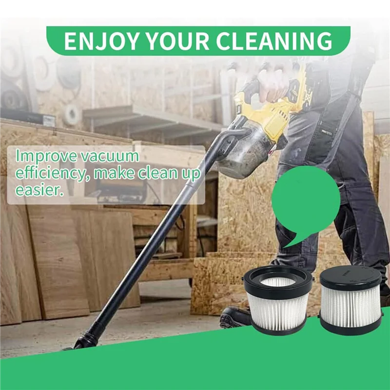 

AA76-6Pcs DCV5011H HEPA Filter For DCV501HB Cordless Handheld Vacuum, With 12 Foam Sleeve Filters & 3 Brush