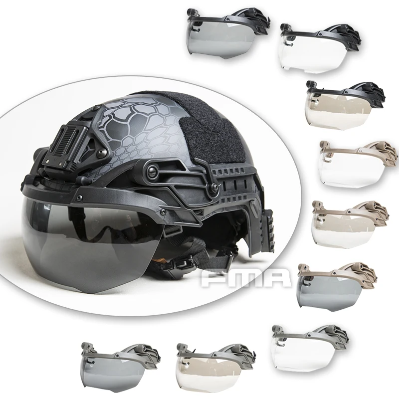 

FMA 3MM Helmet OP Goggles Anti-Fog Lens Protective Mask for Tactical Fast Helmet BK/DE/FG TB1297