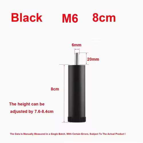 M6 Furniture Height Increasing Foot Pads Washing Machines Refrigerators Shock-Absorbing Adjustable Support Legs - Image 22