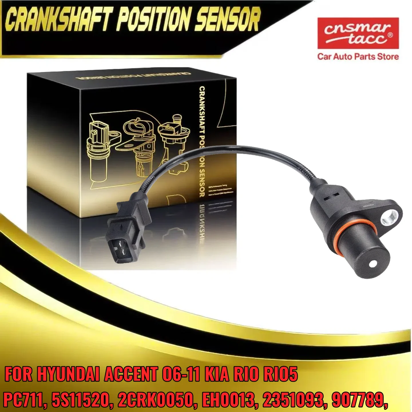 Crankshaft Position Sensor 907789 for Hyundai Accent 2006-2011 Kia Rio 2006-2010 3918026900