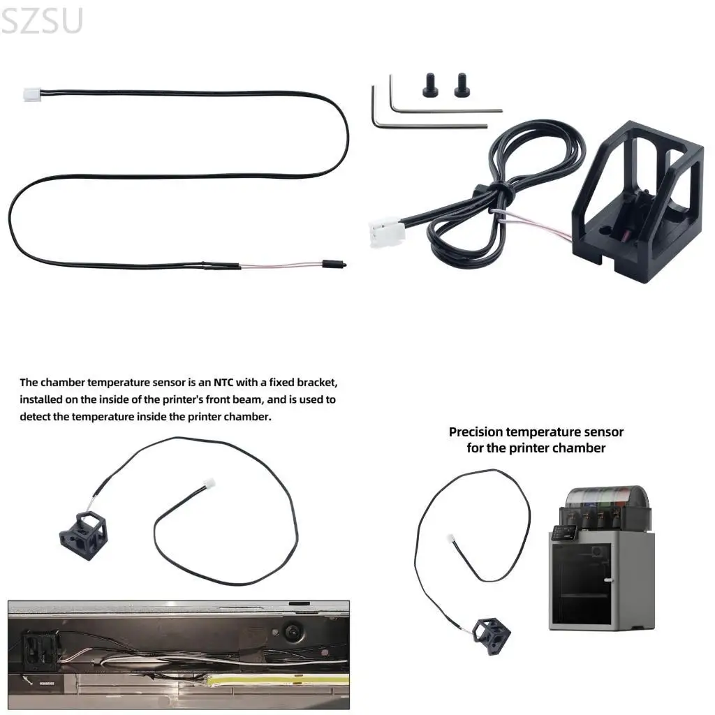 

SZSU Temperature Detector with Holder Easy For Lab P2S Precise Heat Measurement