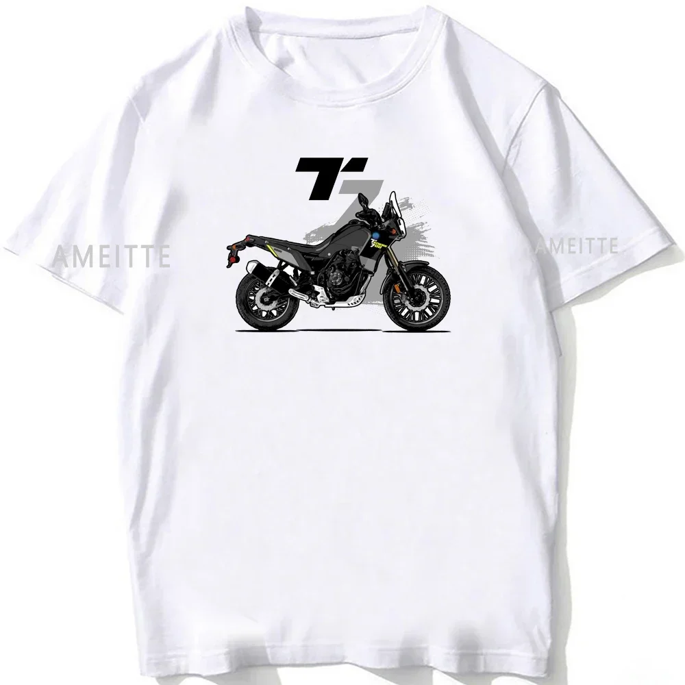 2024 AMEITTE Tenere 700 T7 Adventure Rally Moto Sport T Shirt Summer Men Short Sleeve Motorcycle T-Shirt Hip Hop Boy Riding Tees