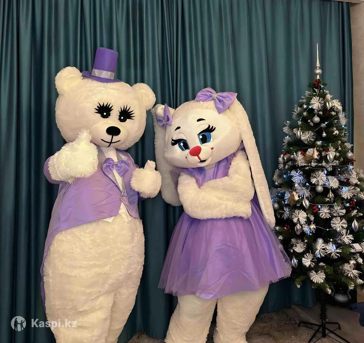 

Adult Purple Bunny Rabbit Mascot Costume Fancy Dress for Halloween Carnival Party Cosplay Performance Show Size for All