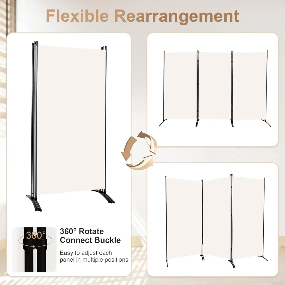 

Large Folding Panel Portable Stand Room dividers Privacy Screen for Bedroom Dining Room Screens Curtains Partition Home Office