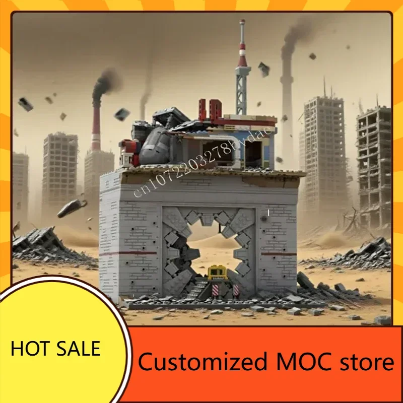 

2837PCS Vault-tec Vault door MOC Puzzle StreetView Architecture Holiday Creative Birthdayal For Christmas Gift Toys for Kids Age