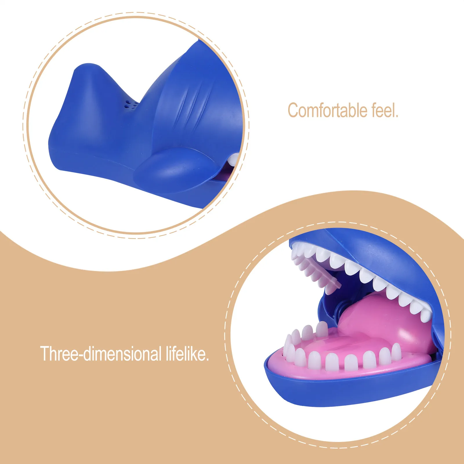 Biting Finger Toy Plaything Playful Toys for Kids Supply Game Toddler Blue Shark view 4
