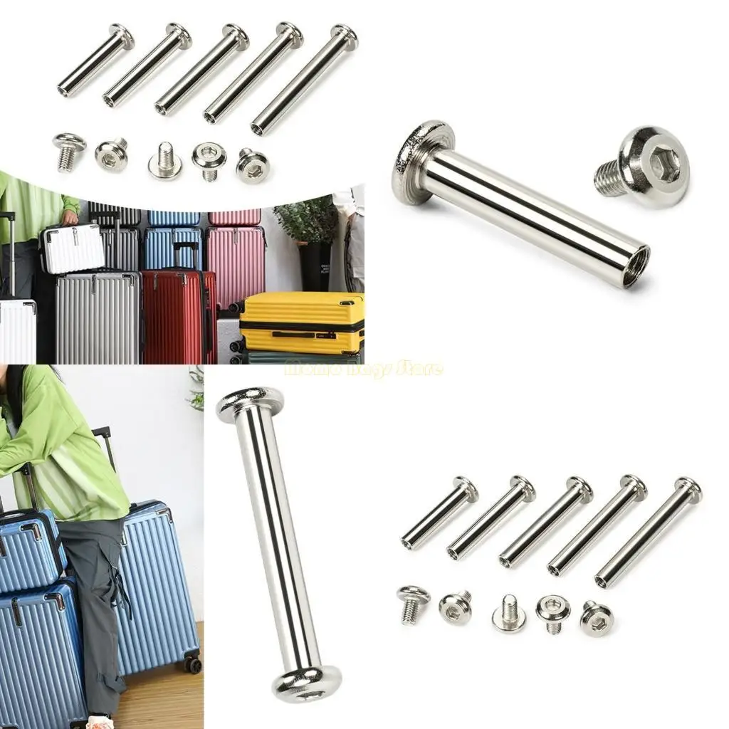 

X90D 10x 30/35/40/45/50mm Screws Nails Rivets Inner Hexagon Screw for Luggage Repair