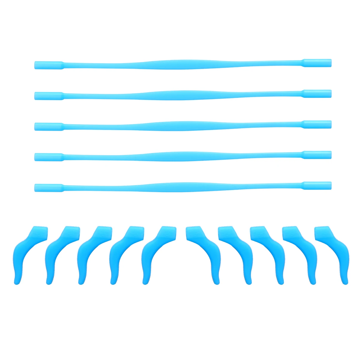 

5Sets Kids Eyeglasses Strap Silicone Anti-Slip Holder Ear Hook Lightweight Retainer for Outdoor Sports Hiking Biking Snow