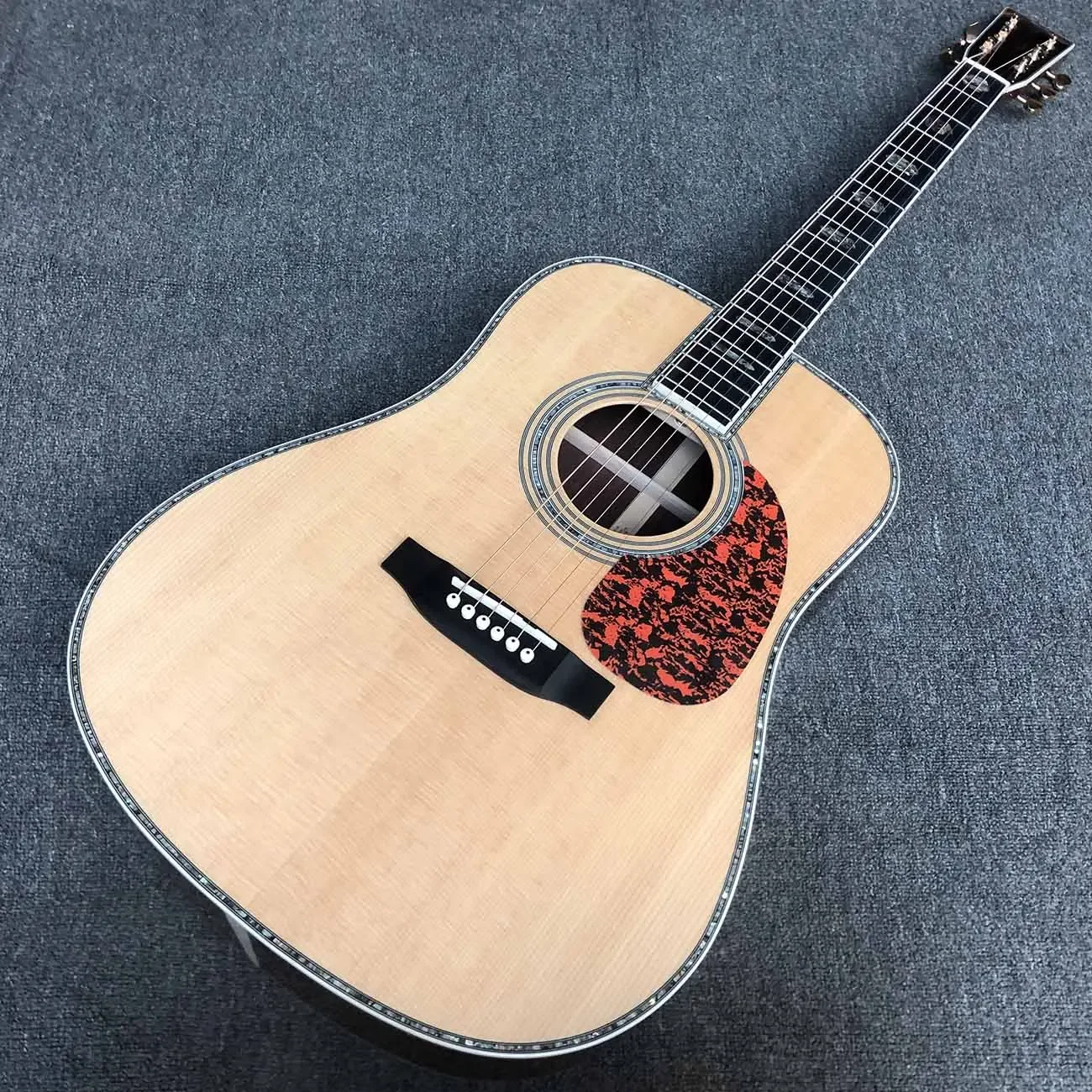 Guitarra acústica de palisandro macizo personalizada de fábrica de guitarra Dreadnought Grand 41 pulgadas de alta calidad para venta al por mayor