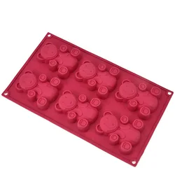Love Bear Silicone Cupcake Mold Candy Molds for Your Holiday Cake, Soap, Ice Cube, Gummy, Cookie, Jelly, Candy, Pudding, Jello