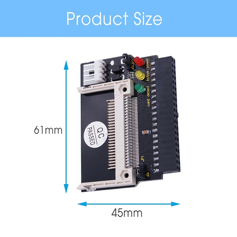 CF to IDE 3.5inch 40Pin Connector CF Male to IDE Female Bootable Compact Flash Card Adapter Converter Riser Board for Desktop PC