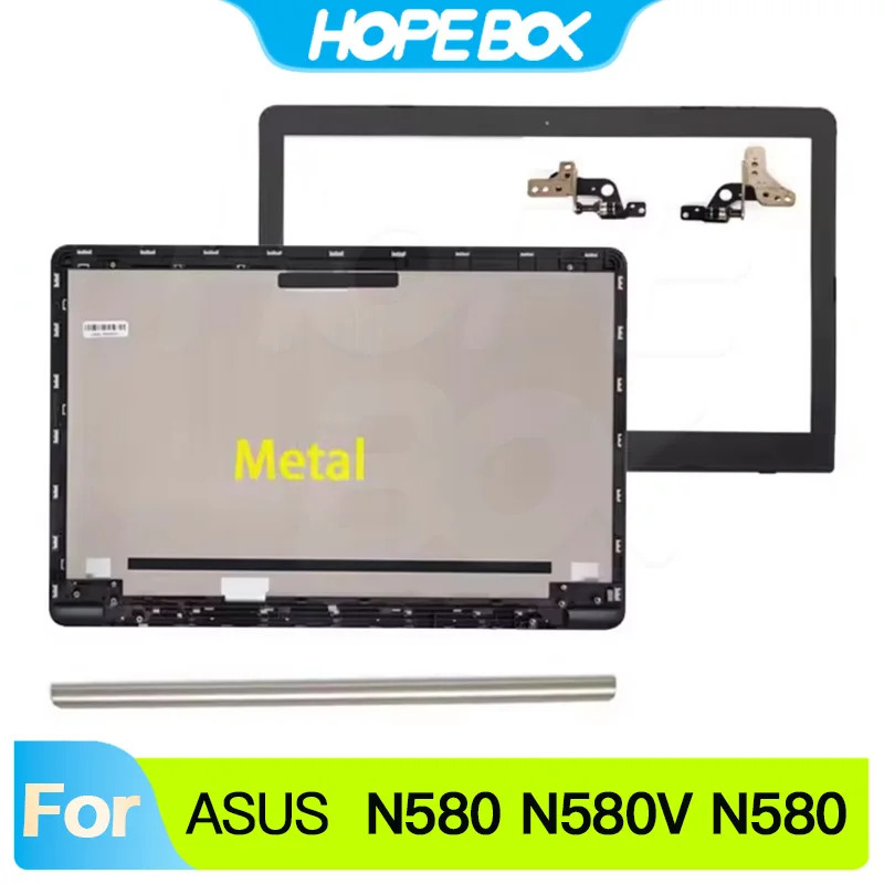 For ASUS N580 N580V N580G N580VD NX580V NX580VD Gold Metal LCD Back Cover Front Bezel Hinges Hinge Cover 15.6 Inch
