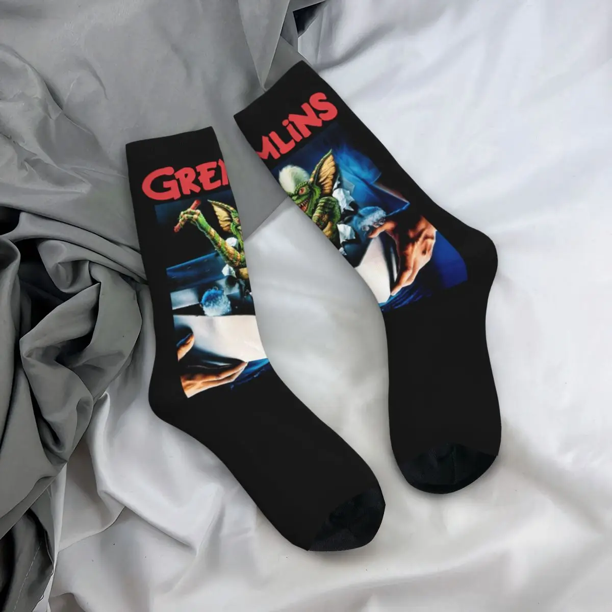 Gremlins 80s Horror Movie Socks Men Women Gizmo Monster Gremlin Socks Spring Summer Autumn Winter Middle Tube Stockings Gifts