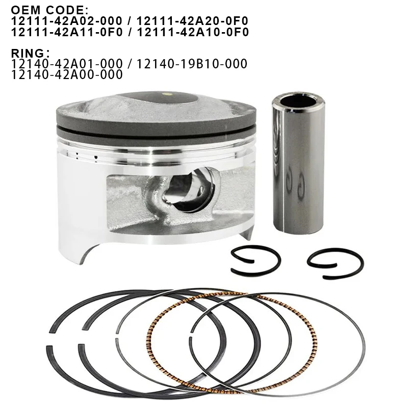 Dla Suzuki DR200 DF200 DR DF 200 SX200R 85-90 SP200 1987-1988 STD 66 66.25 66.5 67mm pierścień tłokowy 16mm motocykl Eninge tłok — zdjęcie 3