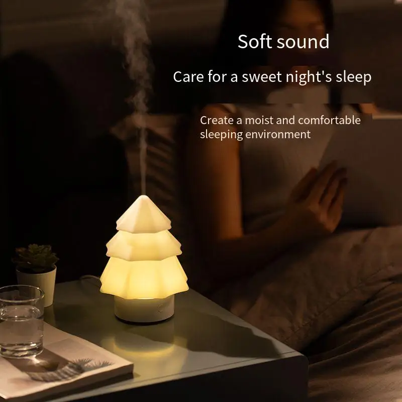 2026NEW Christmas Tree Diffuser: 7-Color Mood Light, USB Aromatherapy & Humidifier for Home/Office