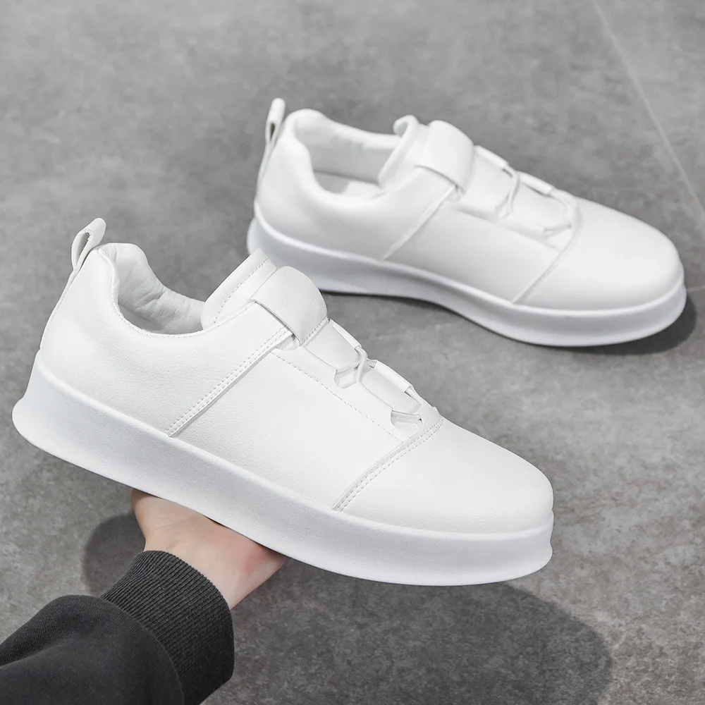 في الهواء الطلق جديد جلد حذاء رجالي كاجوال مريح للتنفس رجل أحذية رياضية كاجوال خفيفة الوزن عدم الانزلاق الرجال المشي احذية الجري #3