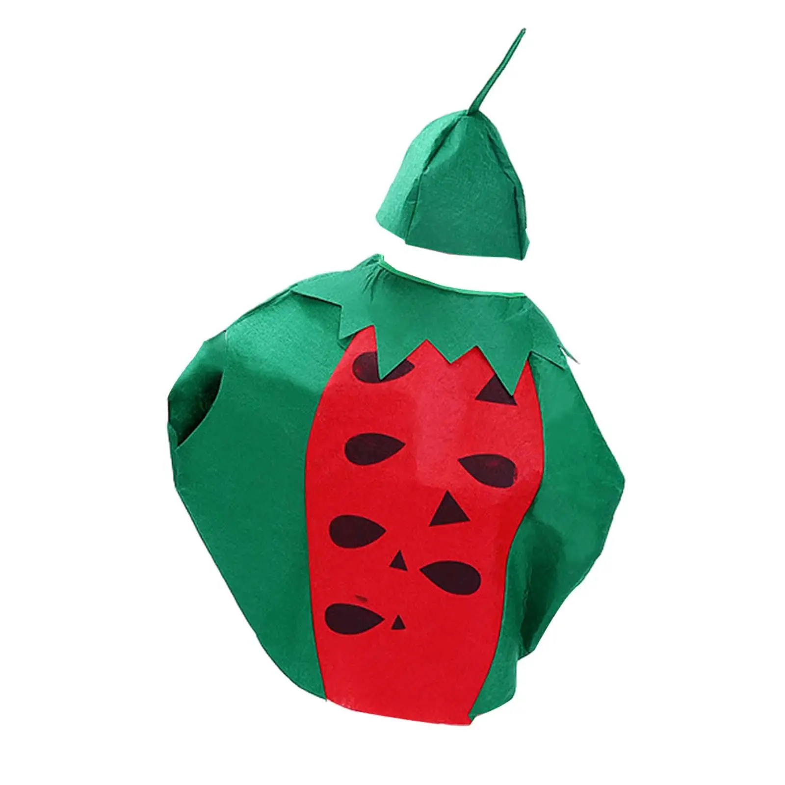 Adult Fruit Costume Props, vestido extravagante bonito com Headpiece, homens e mulheres