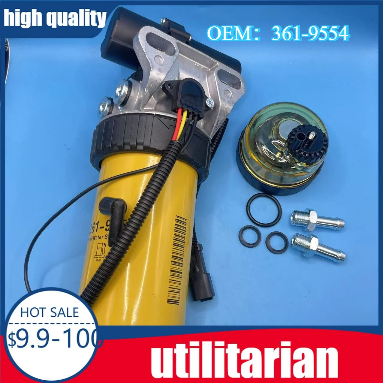 361-9554 3619554 C2.2 C6.6 228-9129 414E 416D 416E 420D for CAT Oil Fuel Water Separator Filter