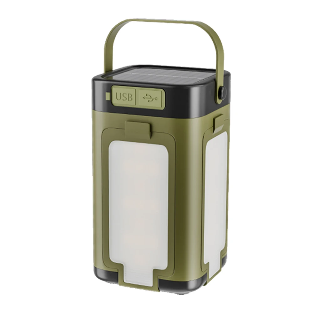 Foldable Camping Light Power Bank Solar Camping Lantern Waterproof Portable Flashlight LED Tent Light for Camping Hiking Fishing