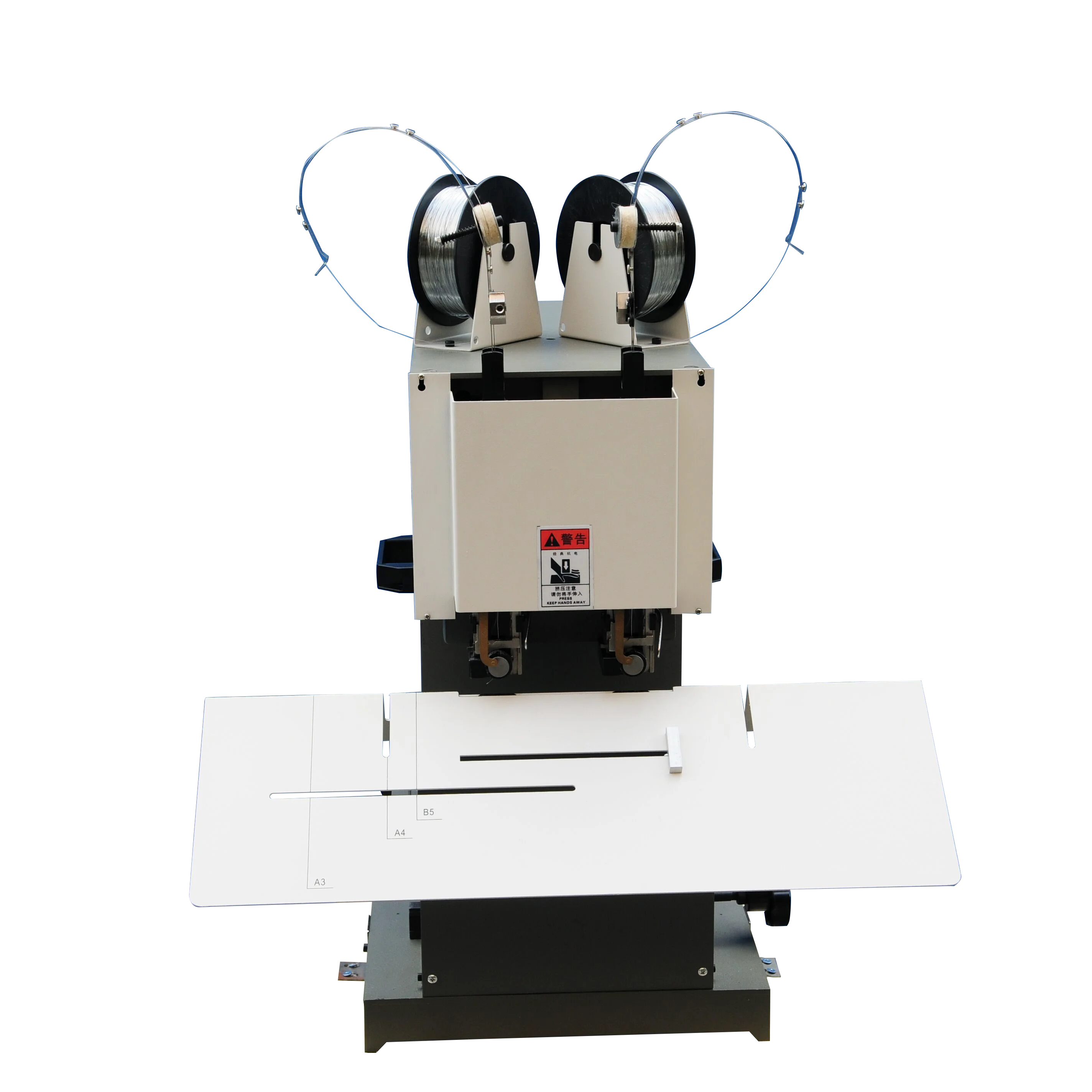 Double Head Book Wire Stitching Machine WS602 Desktop With Easy Control System For Wire Binding